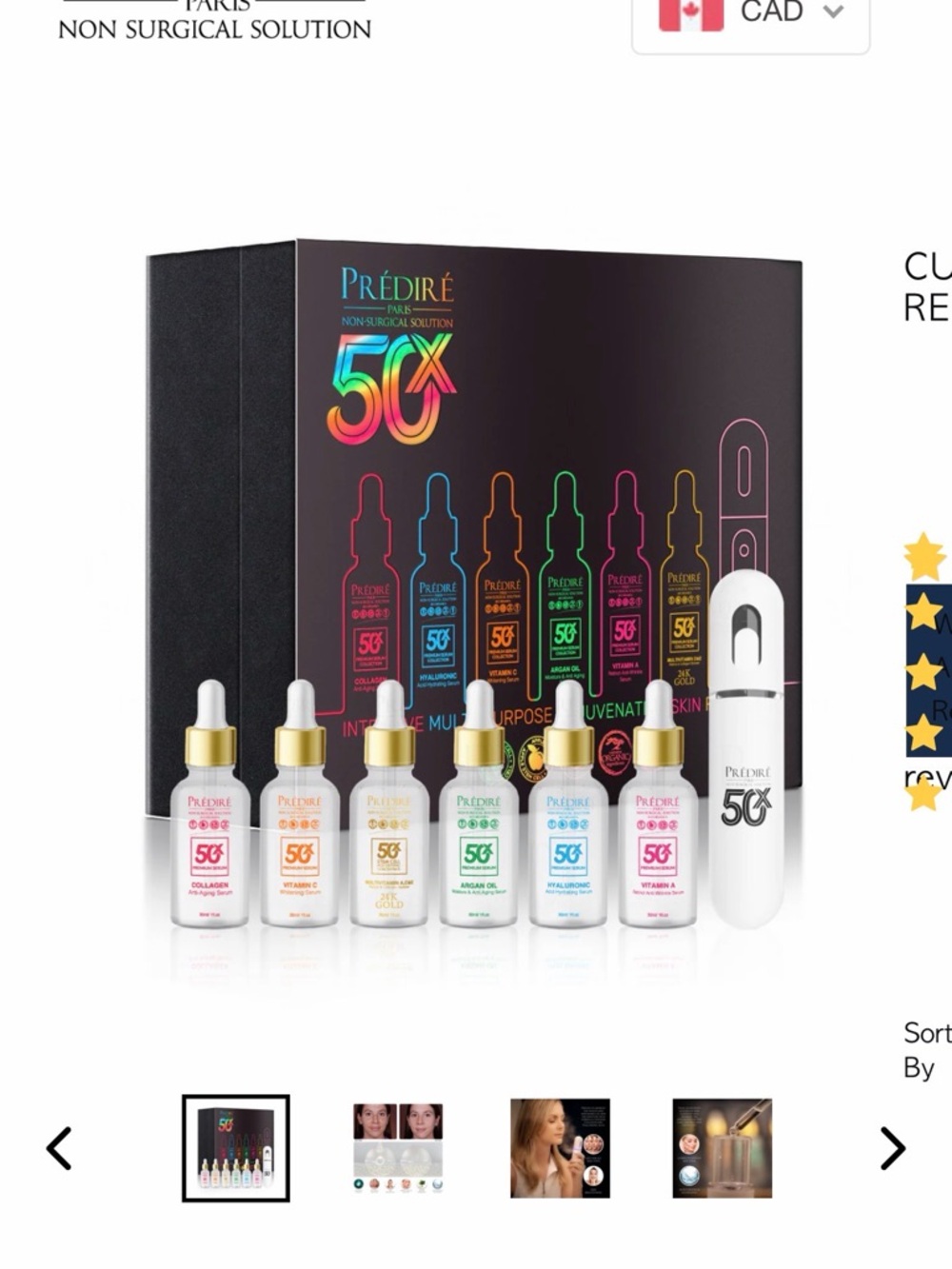 5CX Multi-Purpose Skin Serum Set - Assorted Colors